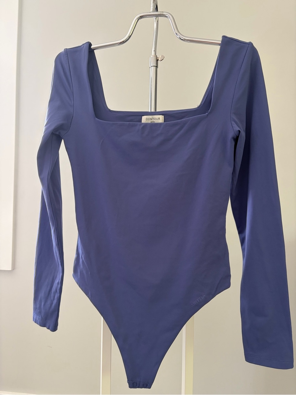 Aritzia Contour Long Sleeve Square Neck Bodysuit